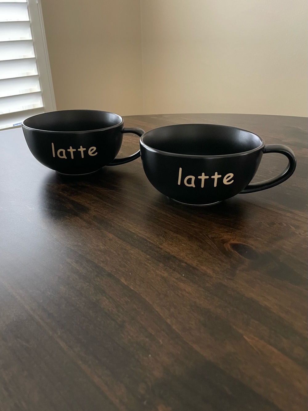 Two World Market Latte Cups